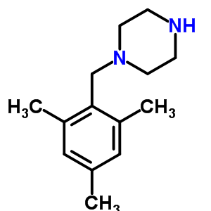 1-(2 4 6-三甲基芐基)哌嗪結(jié)構(gòu)式_41717-26-4結(jié)構(gòu)式
