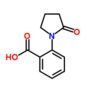 2-(2-氧代吡咯烷-1-基)苯甲酸結(jié)構(gòu)式_41790-73-2結(jié)構(gòu)式