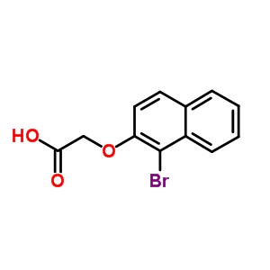 (1-Bromo-naphthalen-2-yloxy)-acetic acid Structure,41791-59-7Structure