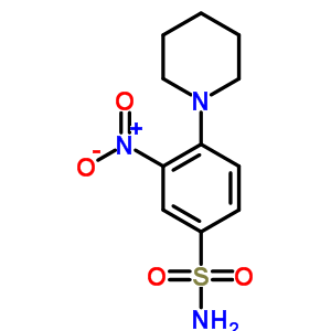 Benzenesulfonamide, 3-nitro-4-(1-piperidinyl)- Structure,41817-96-3Structure