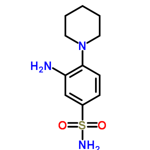 3-Amino-4-(1-piperidyl)benzenesulfonamide Structure,41817-98-5Structure