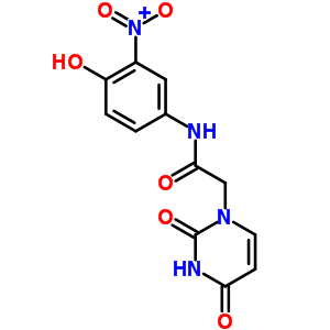 2-(2,4-Dioxopyrimidin-1-yl)-n-(4-hydroxy-3-nitro-phenyl)acetamide Structure,4194-12-1Structure