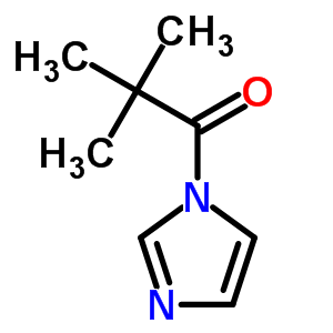 1-(三甲基乙?；?咪唑結(jié)構(gòu)式_4195-19-1結(jié)構(gòu)式