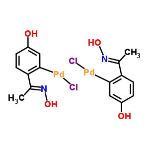 Chloro-[5-hydroxy-2-(n-hydroxy-c-methyl-carbonimidoyl)phenyl]palladium Structure,419581-64-9Structure