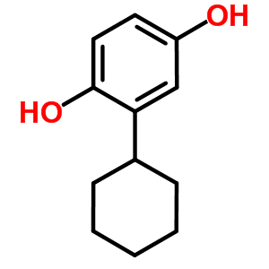 2-Cyclohexylbenzene-1,4-diol Structure,4197-75-5Structure