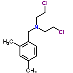 Benzenemethanamine, n,n-bis (2-chloroethyl)-2,4-dimethyl-, hydrochloride Structure,4213-25-6Structure