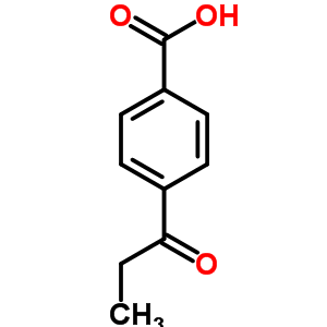 4-(1-氧代丙基)苯甲酸結構式_4219-55-0結構式