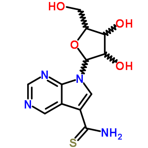 7H-pyrrolo[2,3-d]pyrimidine-5-carbothioamide, 7-beta-d-ribofuranosyl- Structure,42204-47-7Structure