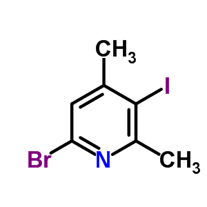 2-Bromo-4,6-dimethyl-5-iodopyridine Structure,42206-05-5Structure