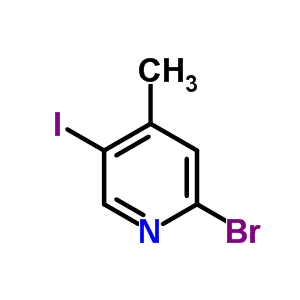 2-Bromo-5-iodo-4-methylpyridine Structure,42206-07-7Structure