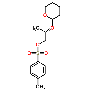 (2S)-2-((四氫-2H-吡喃-2-基)氧基)丙基4-甲基苯硫nate結構式_42274-61-3結構式