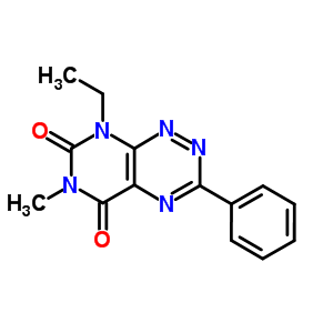 8-Ethyl-6-methyl-3-phenyl- pyrimido[5,4-e]-1,2,4-triazine-5,7(6h,8h)-dione Structure,42285-85-8Structure