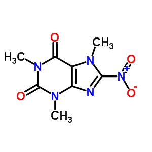 1,3,7-Trimethyl-8-nitro-purine-2,6-dione Structure,42297-40-5Structure