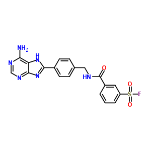 3-[[4-(6-Amino-7h-purin-8-yl)phenyl]methylcarbamoyl]benzenesulfonyl fluoride Structure,42447-70-1Structure