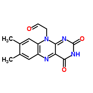 Benzo[g]pteridine-10 (2h)-acetaldehyde, 3,4-dihydro-7,8-dimethyl-2,4-dioxo- Structure,4250-90-2Structure