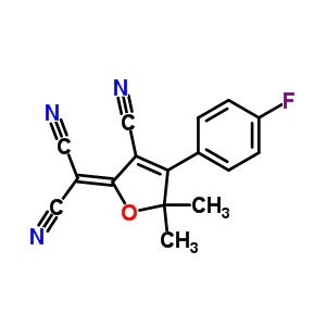 2-[3-Cyano-4-(4-fluorophenyl)-5,5-dimethyl-5H-furan-2-ylidene]malononitrile Structure,425604-51-9Structure