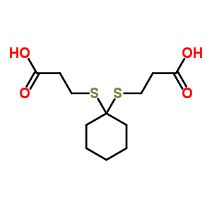 Cyclohexane-1,1-bis(3-thiopropionic acid) Structure,4265-55-8Structure