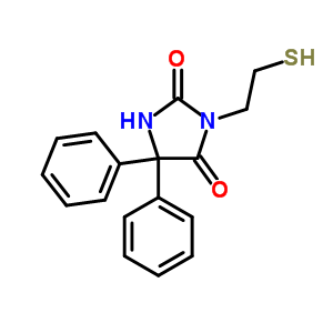 5,5-Diphenyl-3-(2-sulfanylethyl)imidazolidine-2,4-dione Structure,42748-71-0Structure