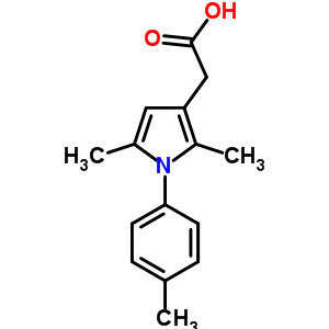 2,5-Dimethyl-1-(4-methylphenyl)-1H-pyrrole-3-aceticacid Structure,42779-84-0Structure