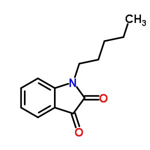 1-Pentyl-1h-indole-2,3-dione Structure,4290-90-8Structure