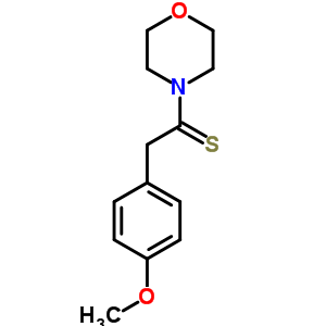 2-(4-Methoxyphenyl)-1-(4-morpholinyl)ethanethione Structure,42945-78-8Structure