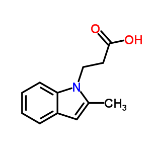 3-(2-Methyl-indol-1-yl)-propionic acid Structure,42951-33-7Structure