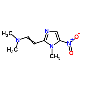 N,n-dimethyl-2-(1-methyl-5-nitro-imidazol-2-yl)ethenamine Structure,43056-31-1Structure