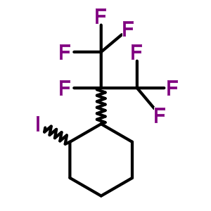 1-碘-2-七氟異丙基環(huán)己烷結(jié)構(gòu)式_4316-00-1結(jié)構(gòu)式