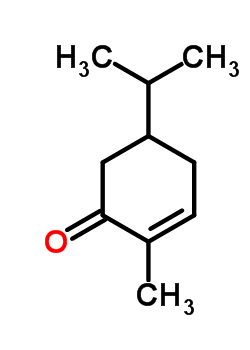5-異丙基-2-甲基-2-環(huán)己烯-1-酮結(jié)構(gòu)式_43205-82-9結(jié)構(gòu)式