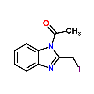 Ethanone,1-[2-(iodomethyl)-1h-benzimidazol-1-yl]- Structure,43215-23-2Structure