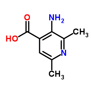 3-Amino-2,6-dimethyl-pyridine-4-carboxylic acid Structure,4328-88-5Structure