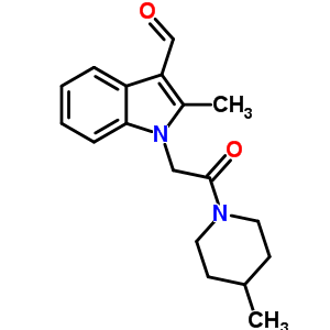 2-Methyl-1-[2-(4-methyl-piperidin-1-yl)-2-oxo-ethyl]-1h-indole-3-carbaldehyde Structure,433955-84-1Structure