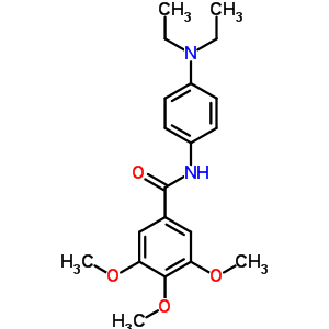 N-(4-diethylaminophenyl)-3,4,5-trimethoxy-benzamide Structure,4345-78-2Structure