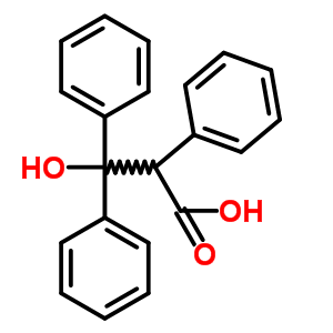 Benzenepropanoic acid, b-hydroxy-a,b-diphenyl- Structure,4347-27-7Structure