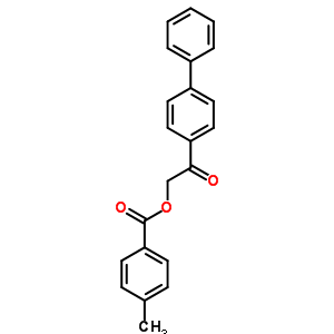 Benzoic acid,4-methyl-, 2-[1,1-biphenyl]-4-yl-2-oxoethyl ester Structure,4347-74-4Structure