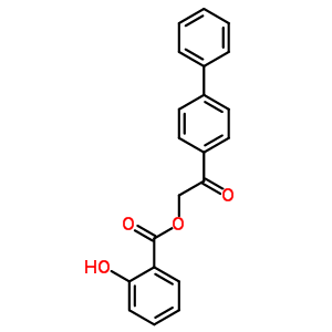 Benzoic acid,2-hydroxy-, 2-[1,1-biphenyl]-4-yl-2-oxoethyl ester Structure,4347-80-2Structure