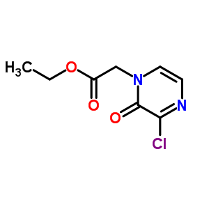 (3-Chloro-2-oxo-2H-pyrazin-1-yl)-acetic acid ethyl ester Structure,435345-05-4Structure