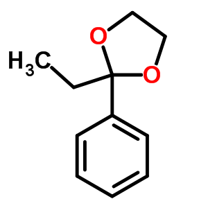 1,3-Dioxolane,2-ethyl-2-phenyl- Structure,4359-49-3Structure