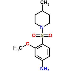 3-Methoxy-4-(4-methyl-piperidine-1-sulfonyl)-phenylamine Structure,436091-53-1Structure