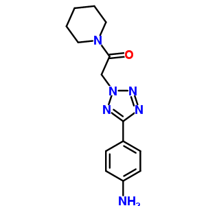 2-[5-(4-Amino-phenyl)-tetrazol-2-yl]-1-piperidin-1-yl-ethanone Structure,436092-93-2Structure