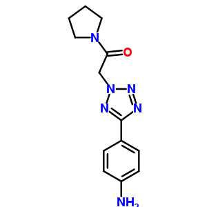 2-[5-(4-Amino-phenyl)-tetrazol-2-yl]-1-pyrrolidin-1-yl-ethanone Structure,436092-94-3Structure