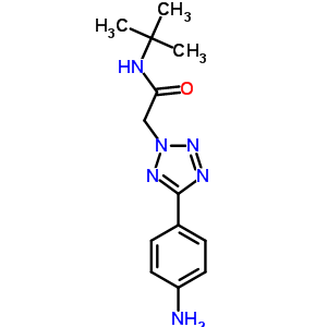 2-[5-(4-Amino-phenyl)-tetrazol-2-yl]-n-tert-butyl-acetamide Structure,436092-97-6Structure