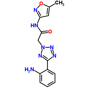 2-[5-(2-Amino-phenyl)-tetrazol-2-yl]-n-(5-methyl-isoxazol-3-yl)-acetamide Structure,436093-06-0Structure