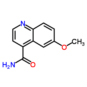 6-甲氧基-4-喹啉羧酰胺結(jié)構(gòu)式_4363-96-6結(jié)構(gòu)式