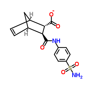 3-(4-磺?；?苯基氨基甲酰)-雙環(huán)[2.2.1]-5-庚烯-2-羧酸結(jié)構(gòu)式_436811-24-4結(jié)構(gòu)式