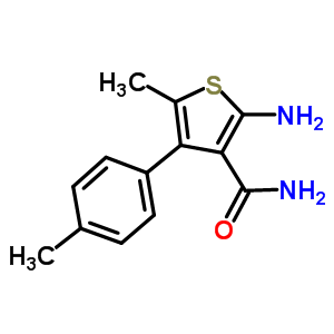 2-Amino-5-methyl-4-(4-methylphenyl)thiophene-3-carboxamide Structure,438194-93-5Structure