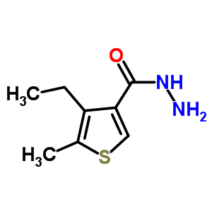 4-乙基-5-甲基噻吩-3-碳酰肼結(jié)構(gòu)式_438225-41-3結(jié)構(gòu)式