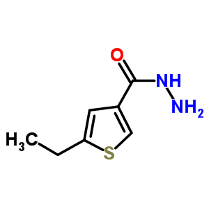 5-乙基噻吩-3-碳酰肼結(jié)構(gòu)式_438225-57-1結(jié)構(gòu)式