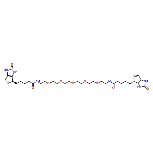 1,17-Bisbiotinylamino-3,6,9,12,15-pentaoxaheptadecane Structure,440680-87-5Structure