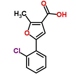 5-(2-Chlorophenyl)-2-methylfuran-3-carboxylicacid Structure,4414-49-7Structure